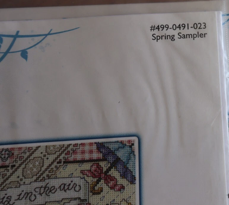 Janlynn Counted Cross Stitch CHART ONLY Spring Sampler Heart of the Stitcher - Image 2 of 4