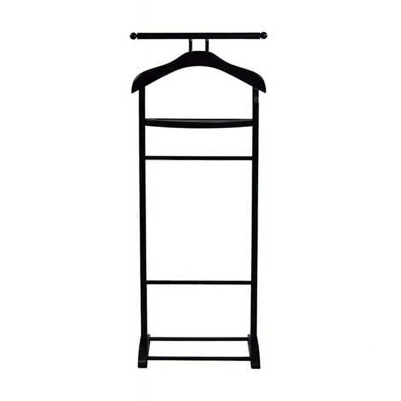 Black VL17016 Knight Valet with Extended Bar and Key Rack