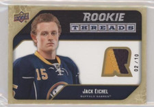 2021-22 UD2 ROOKIE THREADS RETRO FLASHBACK PATCH PARALLEL TIER 2 JACK EICHEL /10