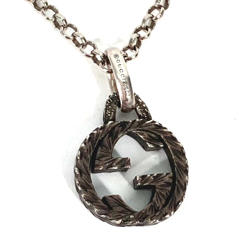 Collier pendentif chaîne GUCCI Arabesque I I Accessoires SV925 argent