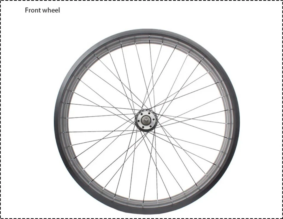 26/24/20x4.0inch Snow Beache Bike Wheelset Disc Brake Fat Tire Front Rear Wheels - Image 4 of 4