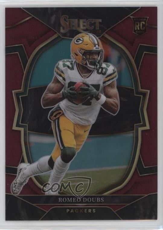 2022 Panini Select Concourse Maroon Prizm 42/149 Romeo Doubs #54 0c3