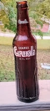 Vintage 1973 10oz Orange Crush Soda Bottle Evanston Illinois ACL 