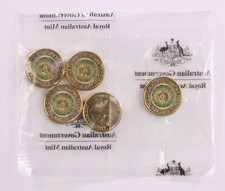2017 Royal Australian Mint 5 Coin $2 Two Dollar Lest We Forget Mint Bag
