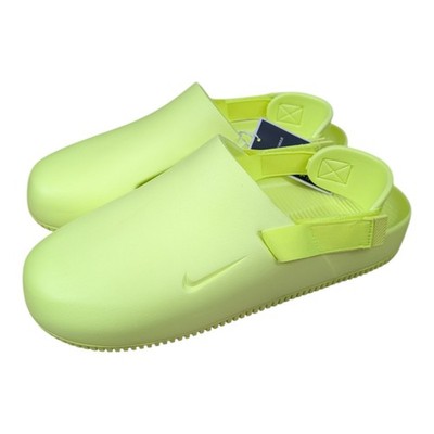 Nike Calm Mule Sandals Slip-On Slides Volt Yellow - Men's Size 14 - FD5130-700