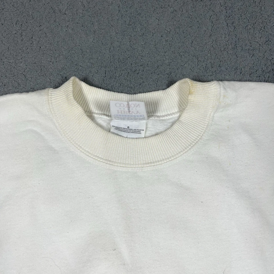 White vintage 90s crewneck sweatshirt Aloha Surf Co. Hawaii Large Mens 0072 - Image 3 of 4