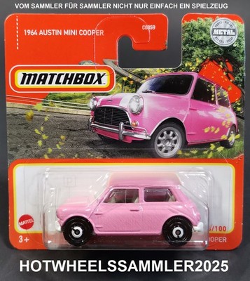 MATCHBOX ''1964 AUSTIN MINI COOPER'' FARBE ROSA HFT02-LA10 OVP UNGEÖFFNET ANSEHEN!