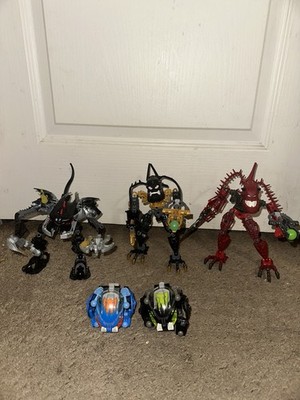 BIONICLE 100% Complete Lot 5 Sets; Piraka, Barraki W/Manual, Bohrok Villian Lot!