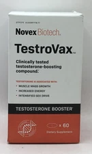Novex Biotech Testrovax Testosterone Booster 60 Tablets Exp 9/26