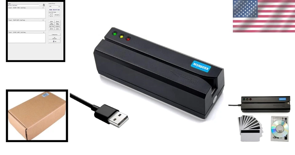 Multi-Function USB Card Reader for SD, SDHC, MicroSD - Includes 20 Blank Cards - Image 2 of 4
