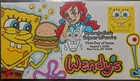 2025 SpongeBob SquarePants First Day Cover~ Hand Drawn Colored 1/1~ Wendy's
