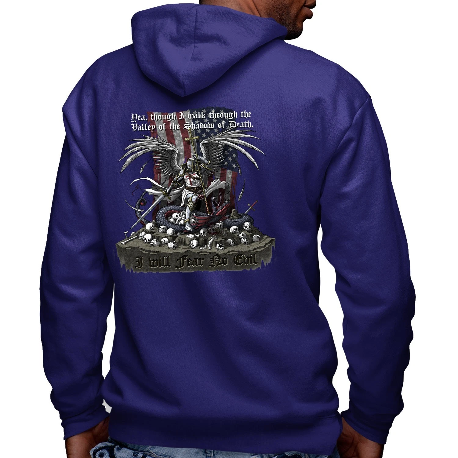I Will Fear No Evil Police Law Enforcement Custom Hoodie
