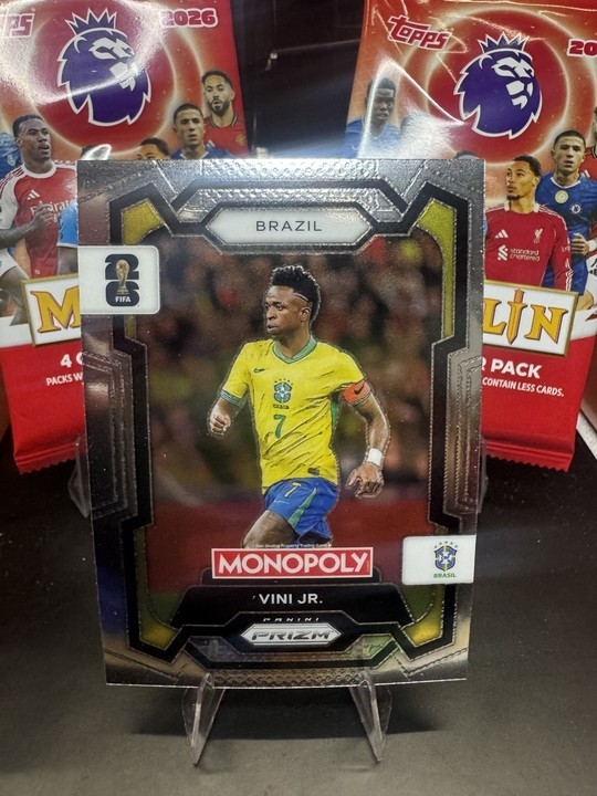 Vini Jr. 2026 Panini Prizm Monopoly FIFA World Cup #14 Base Brasil Madrid OOC