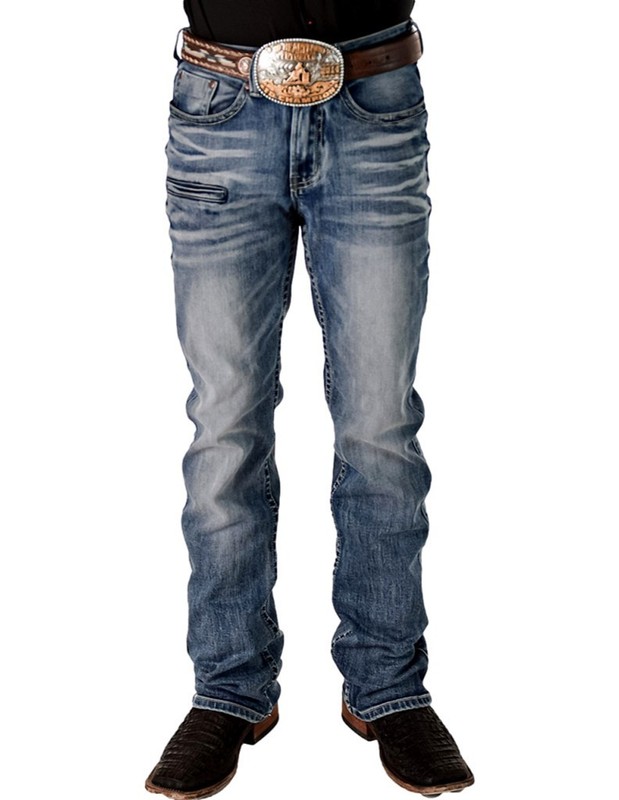 B. Tuff Western Jeans Mens Revved Up 36 Short Light Wash MREVVP CLEARANCE