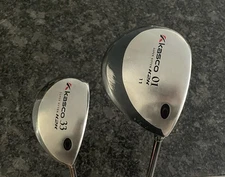 Kasco 01 K2K Super Hyten Driver 11° + Kasco 33 Hybrid Stiff Flex Mid Size grips