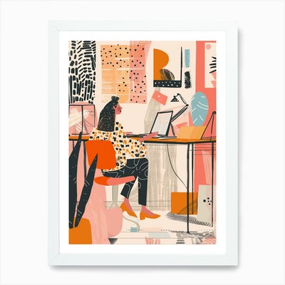 Home Office Art Print Framed Wall Art Poster Canvas Print Picture
