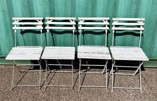 Original Vintage Blot Galland French Folding Bistro Chairs Set Of 4
