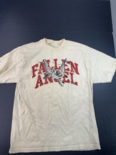 Tears Of Sin Fallen Angel Tshirt Men’s Size XL Graphic Print Cream Tan