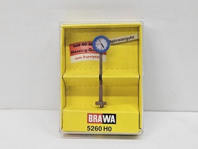 HO BRAWA LIGHTED STANDING TOWN CLOCK NUMBER 5260 FOR TRAIN LAYOUT