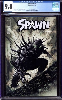 SPAWN #190 CGC 9.8 WHITE PAGES // IMAGE COMICS 2009