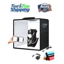 Dimmable Photography Lighting Studio: 12"x12" Kit with USB Power 6 Backdrops