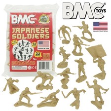 BMC Marx 1/32 WWII Japanese infantry x 32 toy soldiers in tan