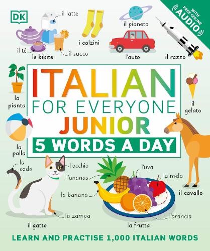 Italian for Everyone Junior 5 Words a Day (Tascabile) DK 5-Words a Day