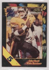 1991 Wild Card Draft 5 Stripe Jake Reed #141 Rookie RC 1b8. rookie card picture