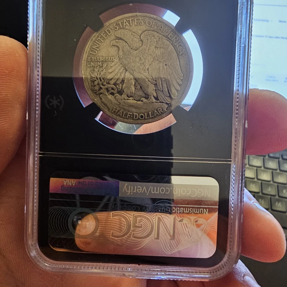 1917 S Obverse 50C VF 20 Key Date!! Walking Liberty - Image 3 of 3