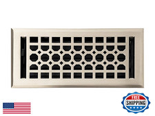 Empire Register Co 4x10" Honeycomb Brushed Nickel Decorative Air Vent Floor Cove