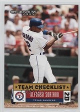 2005 Donruss Team Checklist Alfonso Soriano #399 2m5
