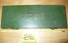 Vintage Xpert Indestro Socket Metal Tool Storage Box Toolbox
