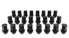 AEV Black Lugnut Kit 24 Piece 14x1.5 OE Style 7/8 Hex 1.78