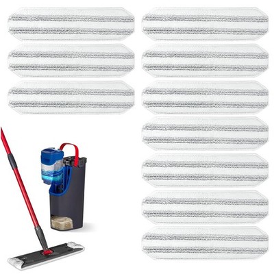 Ersatz Moppads Set für O-Cedar H2prO 10 STK Mikrofaser Wischbezug Waschbar Grau
