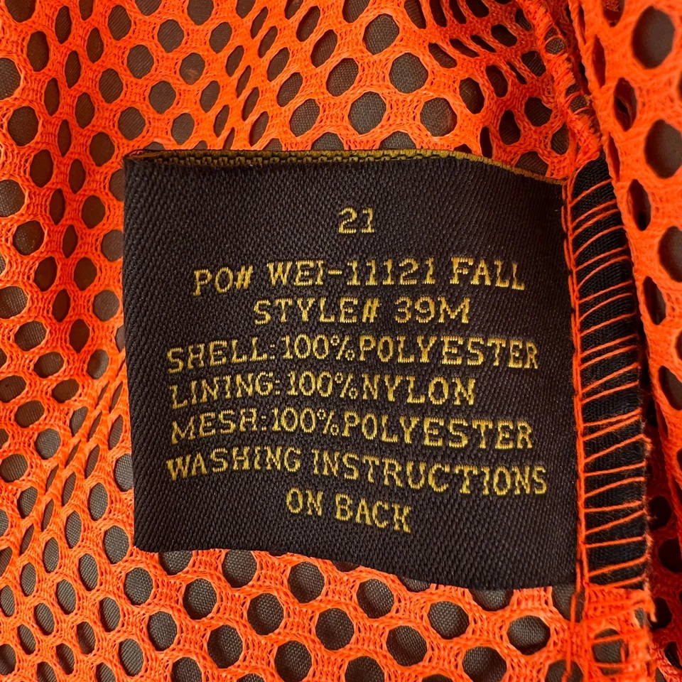 Gamehide Hunting Quail Vest Blaze Breathable Upland Orange Mesh Full Zip 2X Men - Image 4 of 4