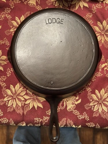 1910-20's Lodge No-Notch Arc Logo Raised 8 Cast Iron Pan **AMAZING CONDITION**
