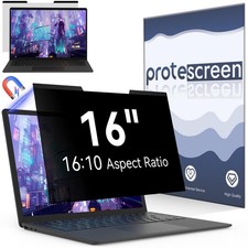 Magnetic 16 Inch Laptop Privacy Screen for 16:10 Computer Monitor, Removable ...
