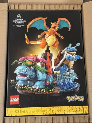 Lego Pokemon 72153 Venusaur, Charizard, and Blastoise BRAND NEW IN