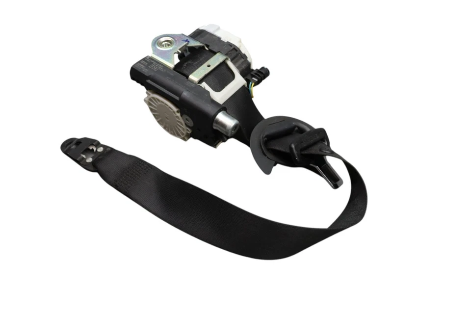 Cinturón de seguridad delantero izquierdo Porsche Panamera 10-16 retractor negro OEM Foto 4 de 4