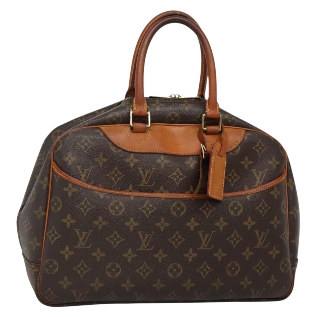 LOUIS VUITTON Monogram Deauville Handbag M47270 Authentic LV BA4206