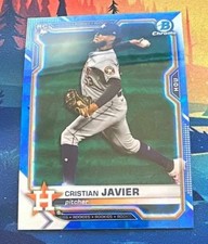 2021 Bowman Chrome Sapphire Edition - Cristian Javier #80 (RC)