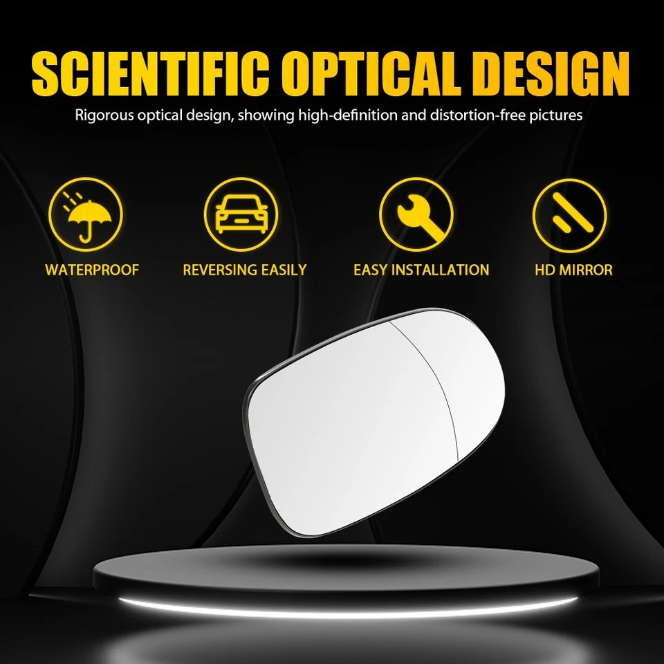 For Mercedes Benz 2003-2005 CLK320 Passenger Right Heated Mirror Glass OEM 1-10x - Image 3 of 4