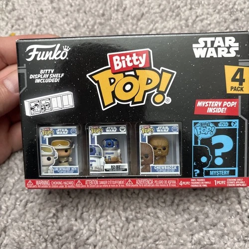 Funko Bitty Pop! Star Wars 4-Pack Luke Skywalker Hoth R2-D2 Chewbacca + Mystery