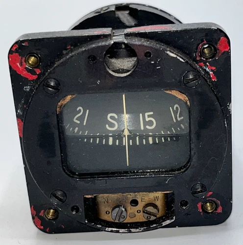 Vintage 1940's (WW2 Era) Airpath Military Aircraft Aviation Wet Compass