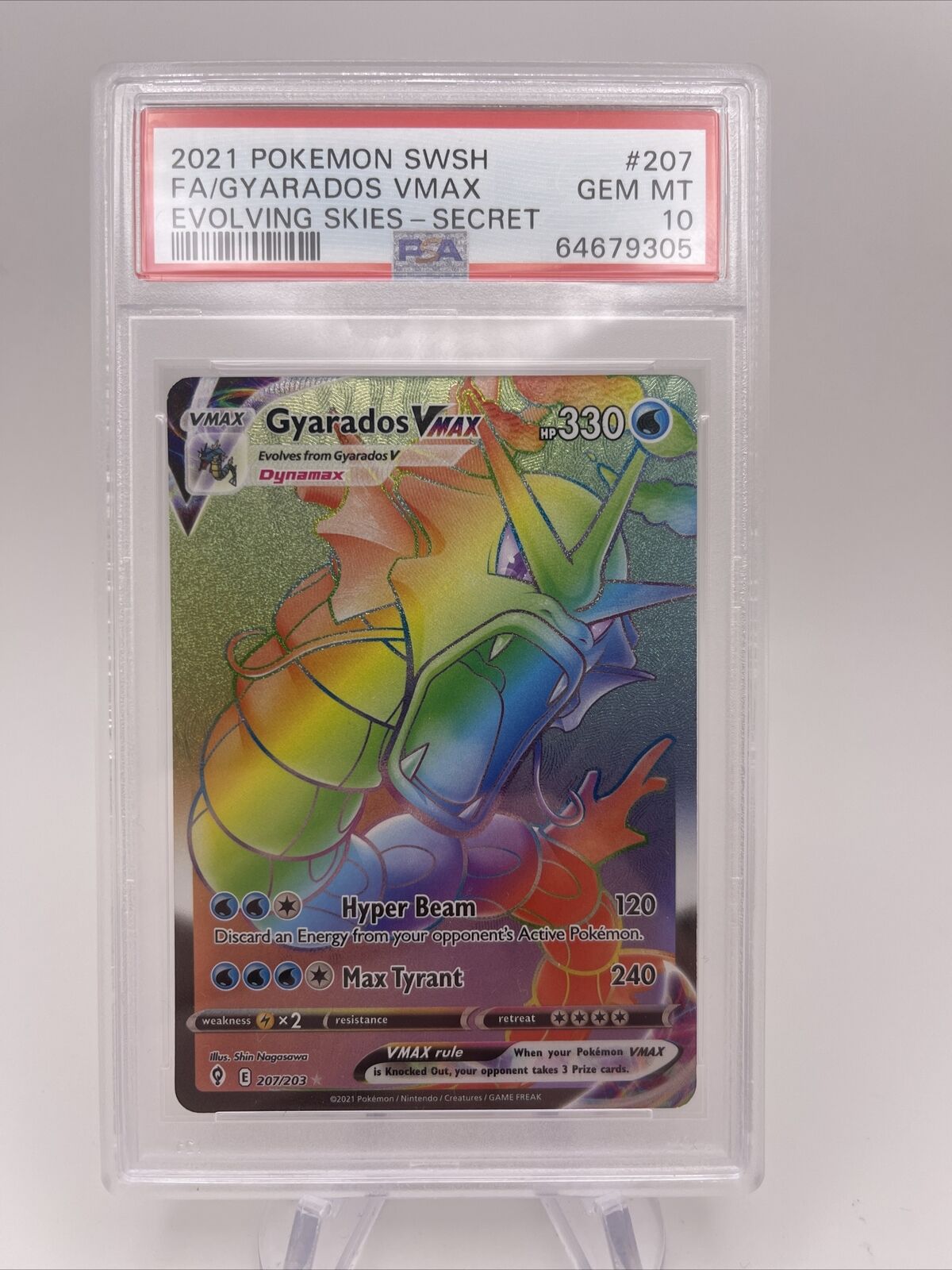 Carta Pokémon Gyarados Vmax Céus Em Evolução Original