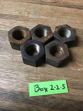 (5). 1-1/4"-7 Grade 2H Heavy Hex Nuts, Extreme-Strength Steel, Extra-Wide Hex