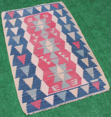 Türkischer Kelim Teppich 30 Zoll x 44 Zoll Handgewebt Kayseri Kelim 77 x 112 ...