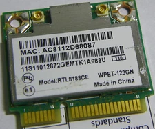 Lenovo OEM 11012872 Realtek RTL8188CE 802.11b/g/n Wireless PCIe Half WPET-123GN