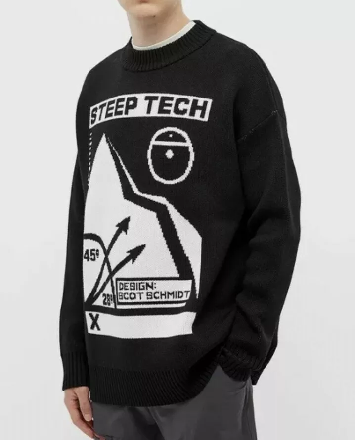 The North Face Black Label Steep Tech Wool Crewneck Sweater Size LARGE RARE $400
