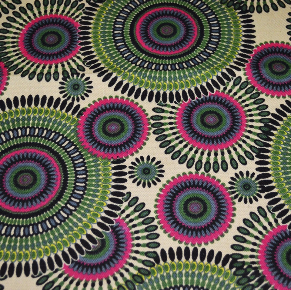 Funda Cojín Asiento Redondo 3D Lona Algodón Flor Oliva Verde AF259r Tamaño Personalizado Foto 4 de 4